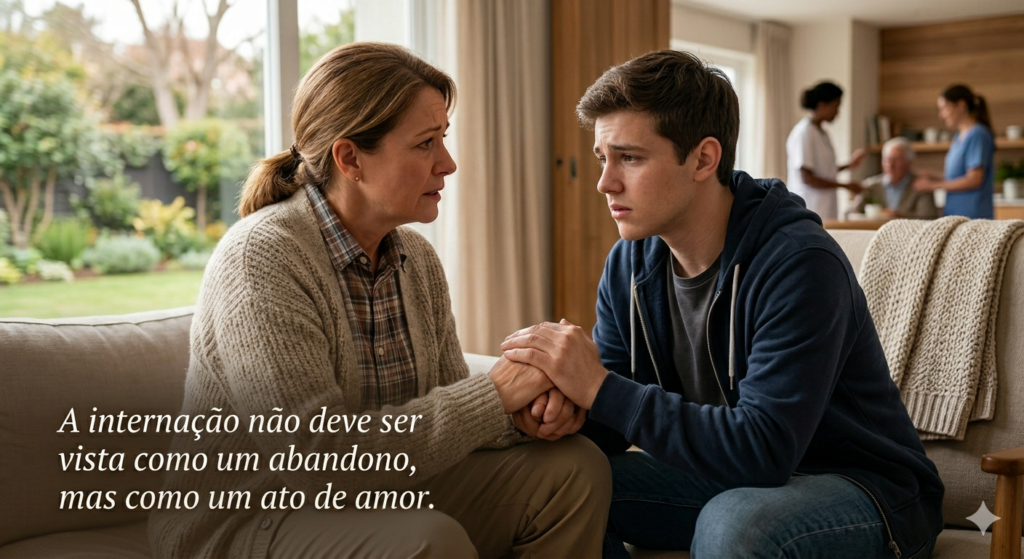 Sentimento de Culpa: Por que a internação não deve ser vista como um abandono, mas como um ato de amor